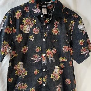 Star Wars Button-up Shirt | Hawaiian Shirt Lucas Films Sz Small